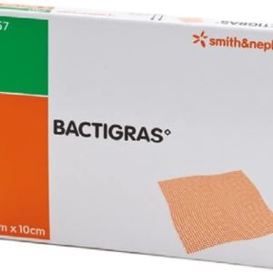 BACTIGRAS – PANSEMENT DE TULLE GRAS 10 x 10 CM