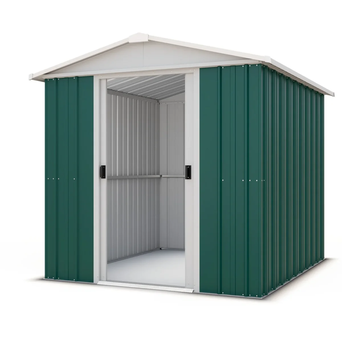 Abri de jardin métal - 2,02 x 2,17 x 1,89 cm - double- porte coulissante - robuste, spacieux et sans entretien – Image 3