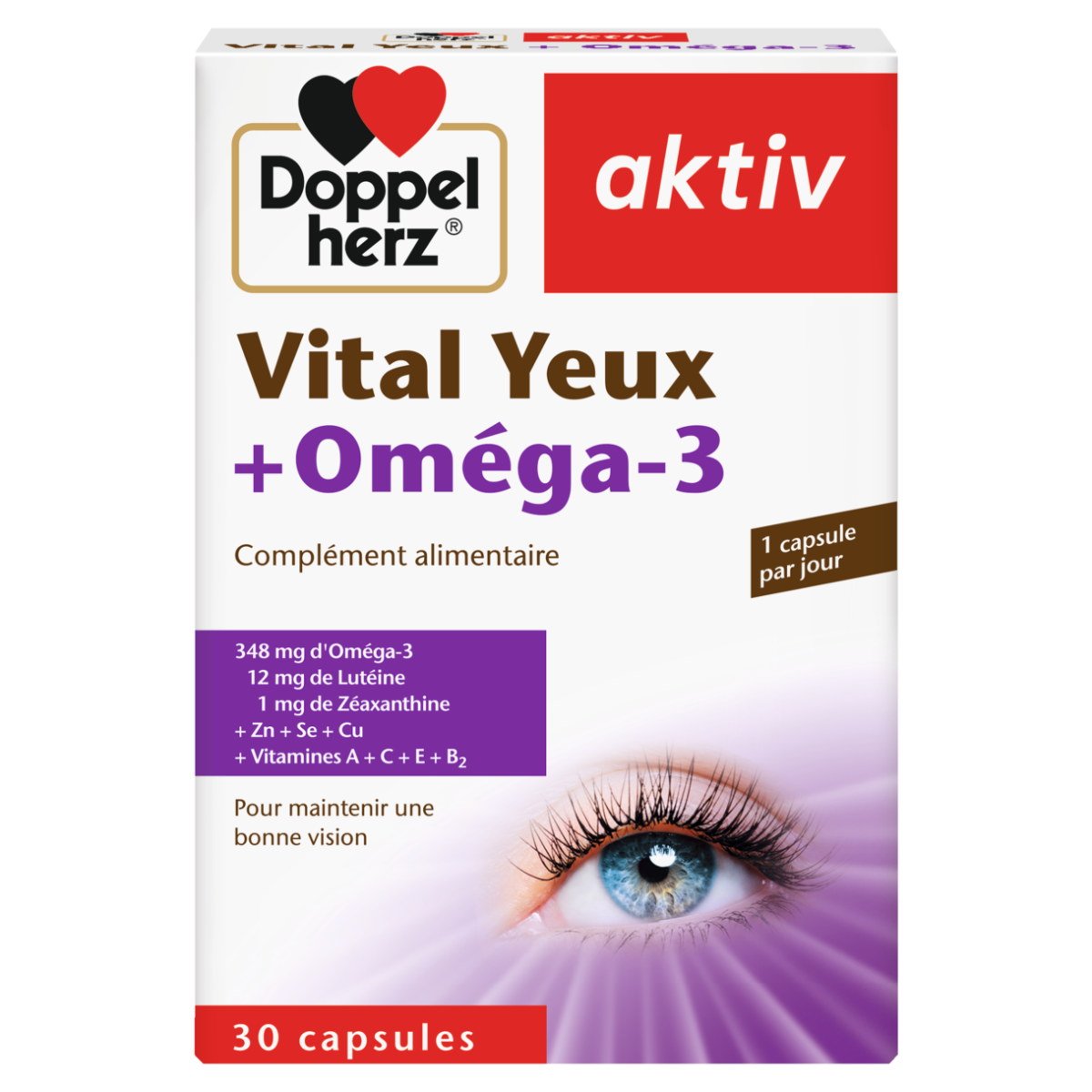 AKTIV Vital yeux+Oméga-3 30 GELULES