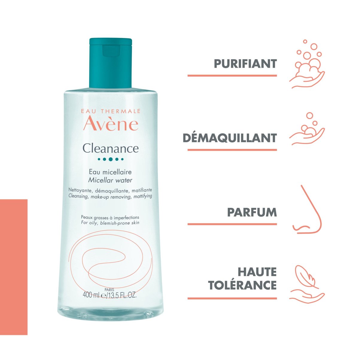 AVENE CLEANANCE EAU MICELLAIRE 400ML – Image 2