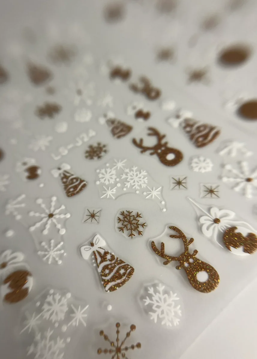 2 feuilles Stickers Noël Doré - model 3 – Image 3