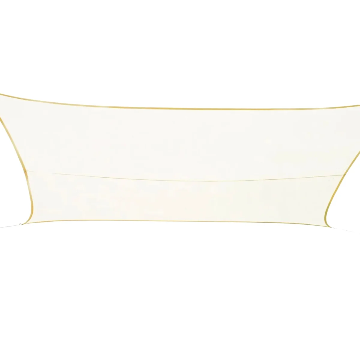 Voile d’ombrage rectangulaire - 4x3 m - crème – PE 180g/m² – Anti-UV 90% – Image 3