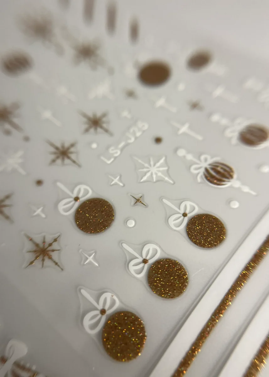 2 feuilles Stickers Noël Doré - model 3 – Image 2