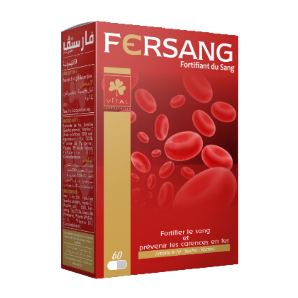 VITAL FERSANG Fortifiant du Sang – 60 Gelules