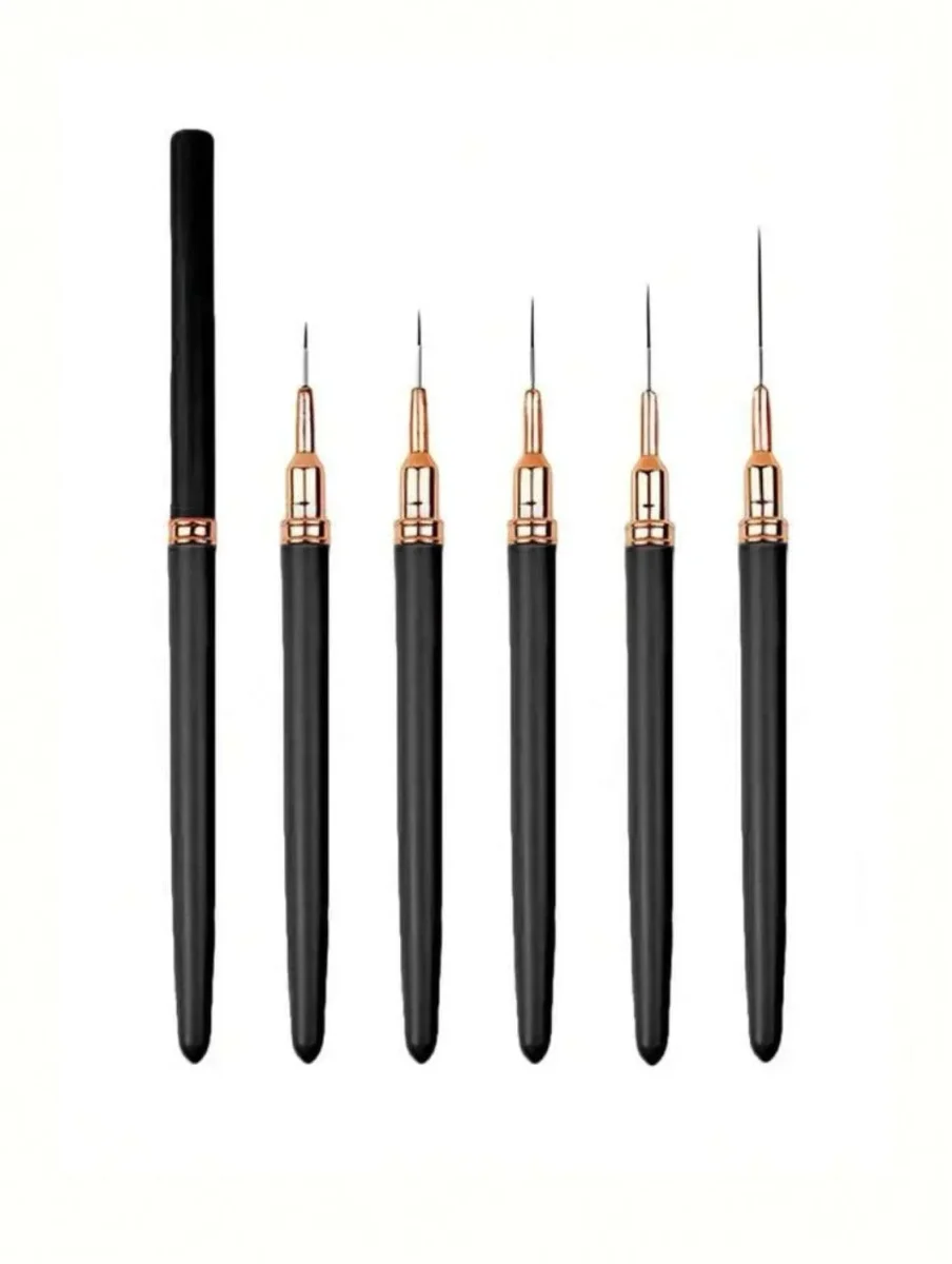 5 Pinceaux Liner Précision / Nail art Professionnels – Image 3