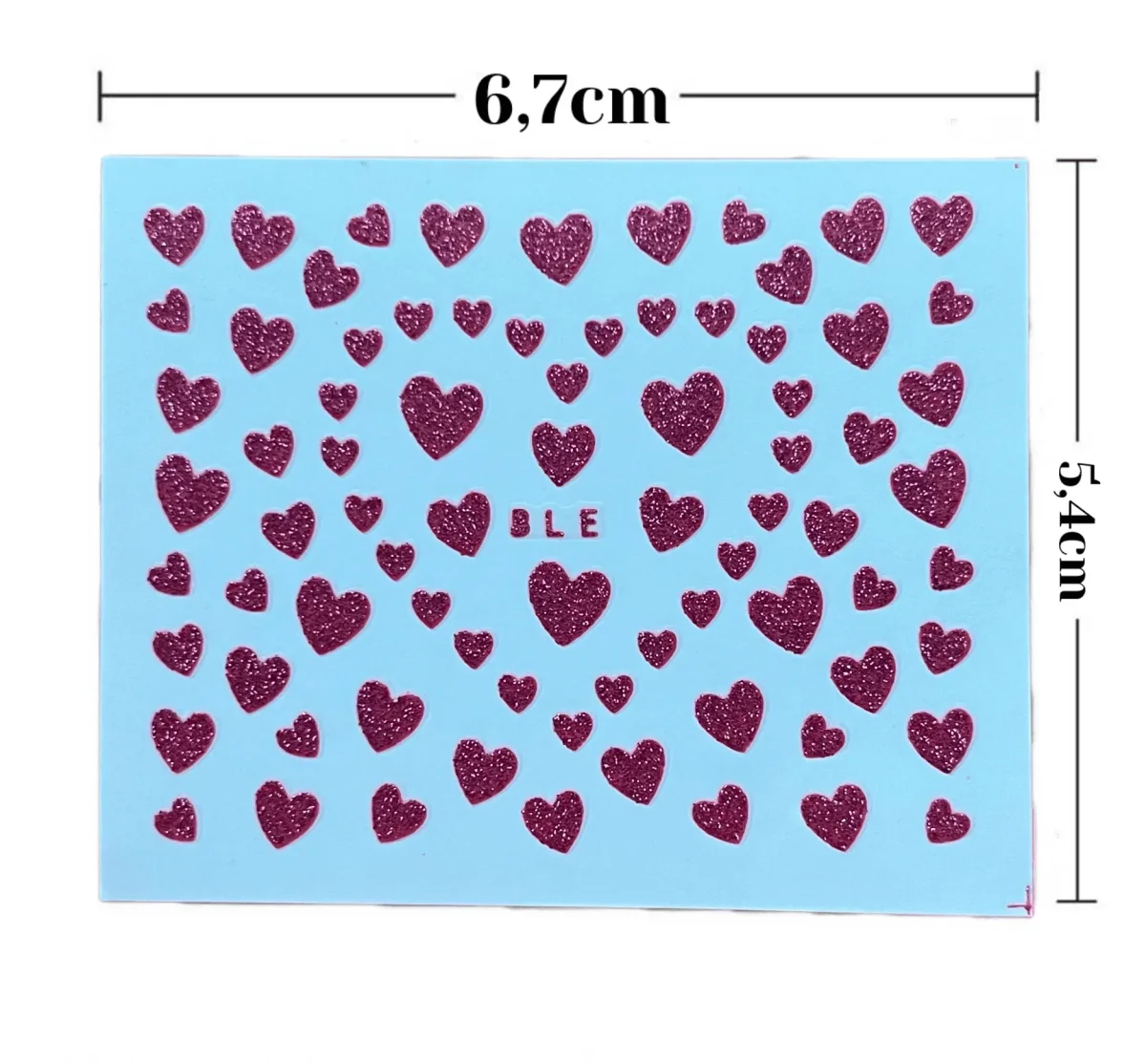 6 pièces Stickers autocollants Cœurs Saint Valentin – Image 4