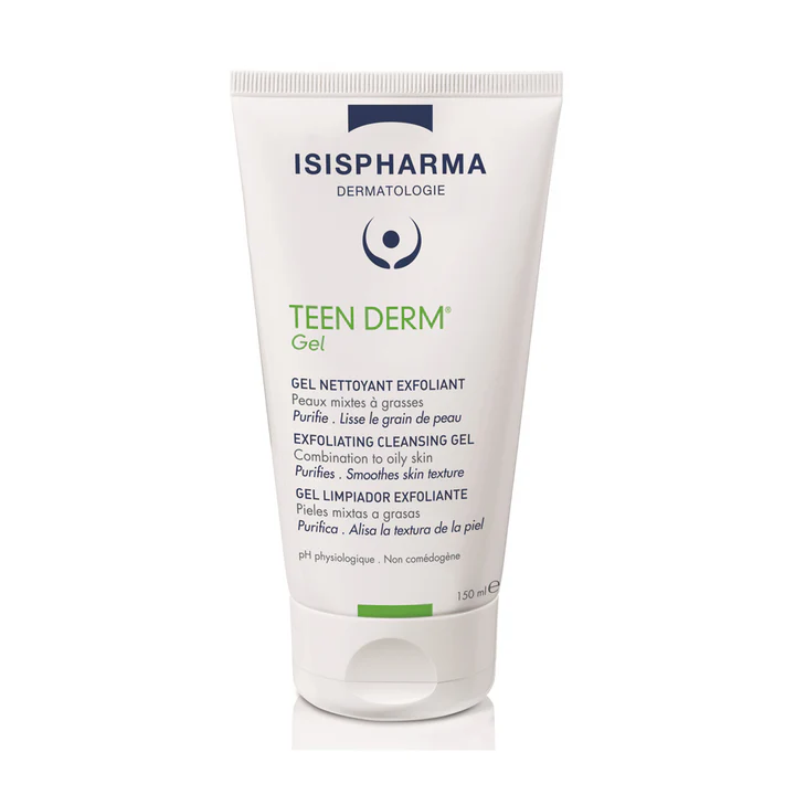 ISISPHARMA TEEN DERM GEL NETTOYANT EXFOLIANT 150ML