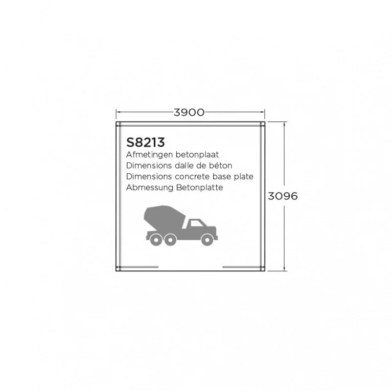 Abri de jardin Malmö - 3,9 x 3,09 m - sapin du Nord certifié- toiture plate - double-porte avec fenêtres - bois imprégné – Image 6