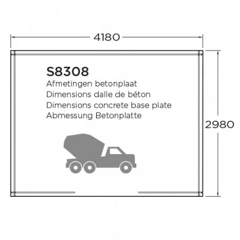 Abri de jardin Niort- traité - 4,18 x 2,98 m - sapin du Nord certifié - double-porte avec fenêtres - bois imprégné – Image 5