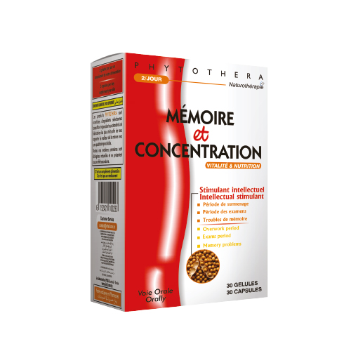 VITAL PHYTOTHERA MEMOIRE & CONCENTRATION 30 GELULES – Image 2