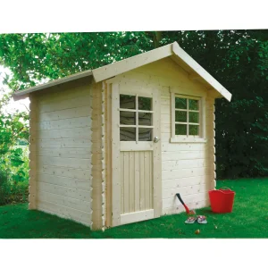 Abri de jardin Laval - 2,38 x 1,98 m - sapin du Nord certifié - porte et fenêtres