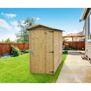 Abri de rangement Storage Traditional - traité - 0,9 x 1,83 m - sapin du Nord certifié - toiture double pente