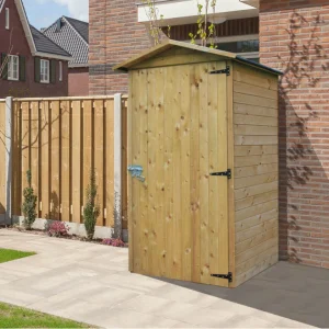 Abri de rangement Storage Traditional - traité - 0,9 x 0,96 m- sapin du Nord certifié - plancher inclus - toiture double pente