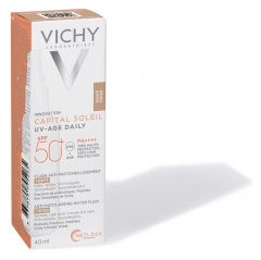 VICHY CAPITAL SOLEIL UV AGE DAILY FLUIDE TEINTE ANTI PHOTOVIEILLISSEMENT SPF50+ – Image 2