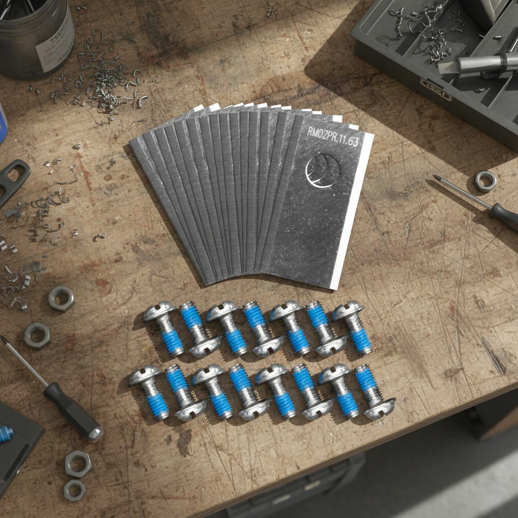 Kit 15 lames en inox + vis – robot tondeuse autonome Lawn Master – Image 2