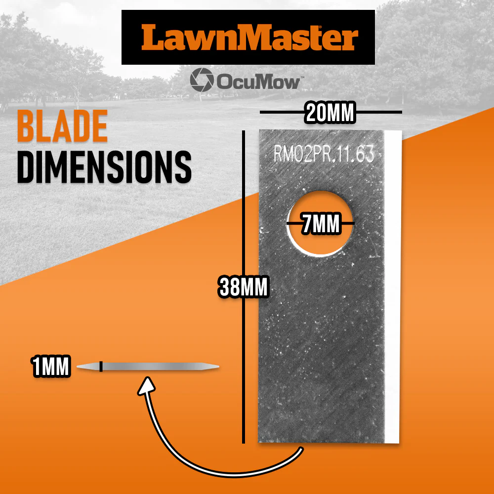 Kit 15 lames en inox + vis – robot tondeuse autonome Lawn Master – Image 4