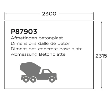 Abri de jardin Guillaume - 2,48 x 2,48 m - sapin du Nord certifié - double-porte avec fenêtres – Image 5