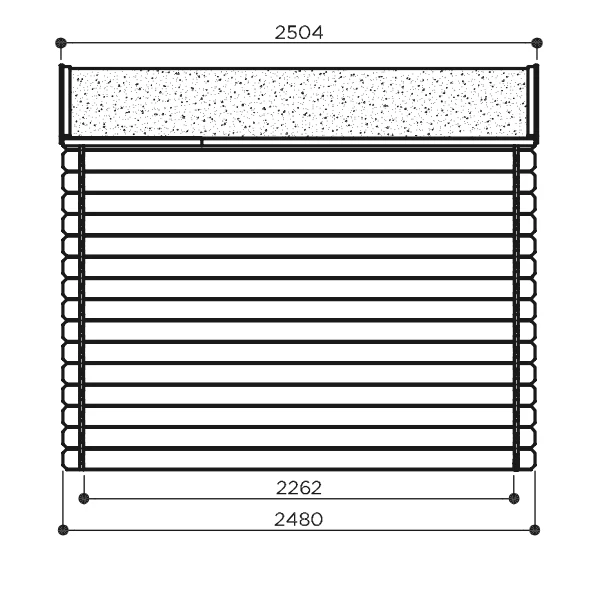 Abri de jardin Guillaume - 2,48 x 2,48 m - sapin du Nord certifié - double-porte avec fenêtres – Image 4