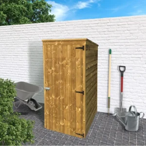 Abri de rangement Storage Modern - traité- 0,90 x 0,96 m - sapin du Nord certifié - toiture plate