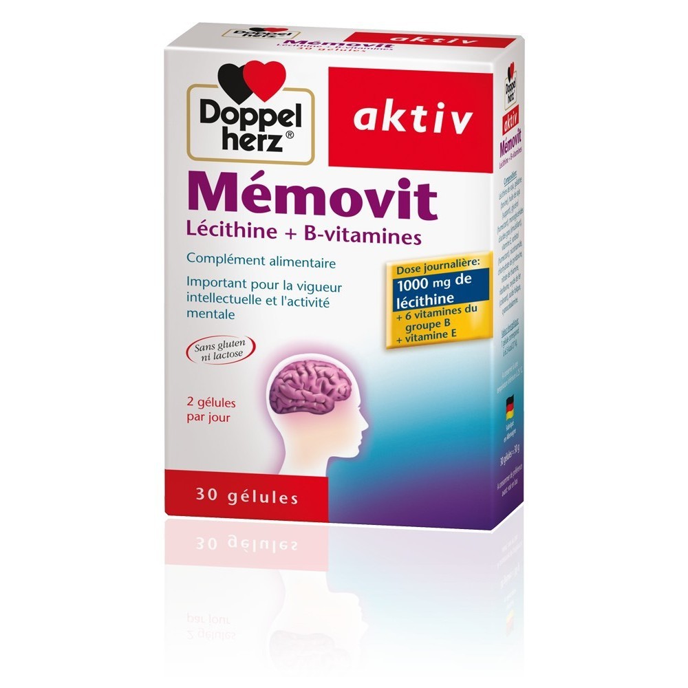 AKTIV MEMOVIT LECITHINE+B-VITAMINES 30 GELULES – Image 2