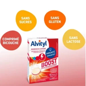 ALVITYL TONUS BOOST EFFERVESCENT 20 COMPRIMES