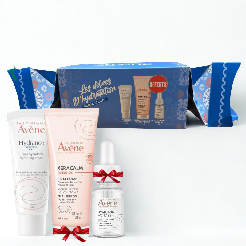 AVENE COFFRET DELICE HYDRATATION HYDRANCE RICHE 50ML+GEL XERACALM 100ML(OFFERT)+SERUM HYALURON ACTIV B3 10ML(OFFERT) – Image 2