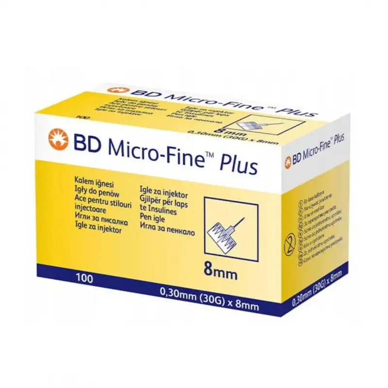 BD MICROFINE PLUS AIGUILLE A STYLO INSULINE 30G/8MM B100 – Image 2