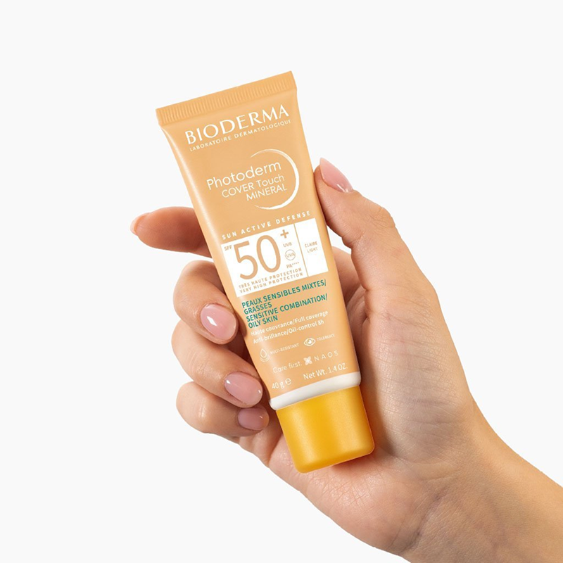 BIODERMA Photoderm Cover Touch Minéral Teinté Claire SPF50+ 40g – Image 2