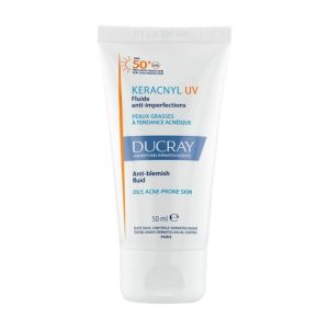 DUCRAY KERACNYL UV FLUIDE ANTI IMPERFECTIONS PEAUX GRASSES A TENDANCE ACNEIQUE SPF50 50ML