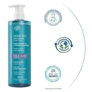 DUCRAY KERACNYL GEL MOUSSANT 400ML