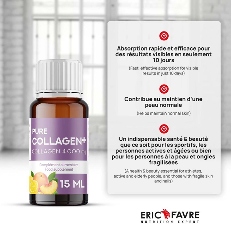 ERIC FAVRE PROGRAMME 10 JOURS PURE COLLAGEN+ 10*15ML – Image 5
