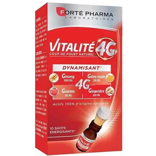 FORTE PHARMA VITALITE 4G DYNAMISANT 10 SHOTS – Image 2