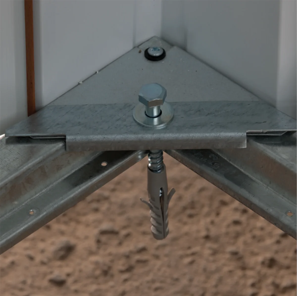 Abri de jardin métal - 2,02 x 2,17 x 1,89 cm - double- porte coulissante - robuste, spacieux et sans entretien – Image 6