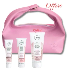 LAINO trousse rose routine peaux mixte a grasse