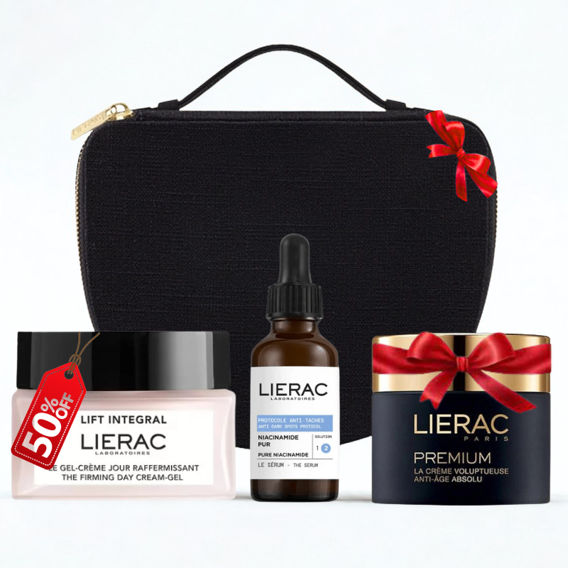 LIERAC COFFRET SERUM ANTI TACHES 30ML + LIFT INTEGRAL LE GEL CREME 50ML (-50%) + PREMIUM CREME VOLUPTUEUSE 15ML (OFFERT)