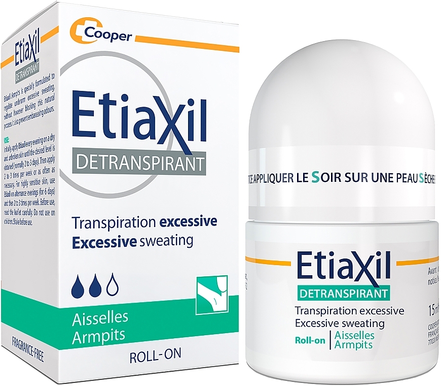 ETIAXIL ROLL-ON DETRANSPIRANT AISSELLES PEAUX SENSIBLES 15ML