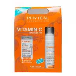 PHYTEAL COFFRET VITAMINE C SERUM VISAGE 30 ML+VITAMINE C MOUSSE NETTOYANTE 200 ML (OFFERT) – Image 2