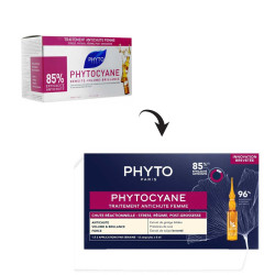 PHYTOCYANE TRAITEMENT ANTI CHUTE REACTIONNELLE FEMME 12*5ML