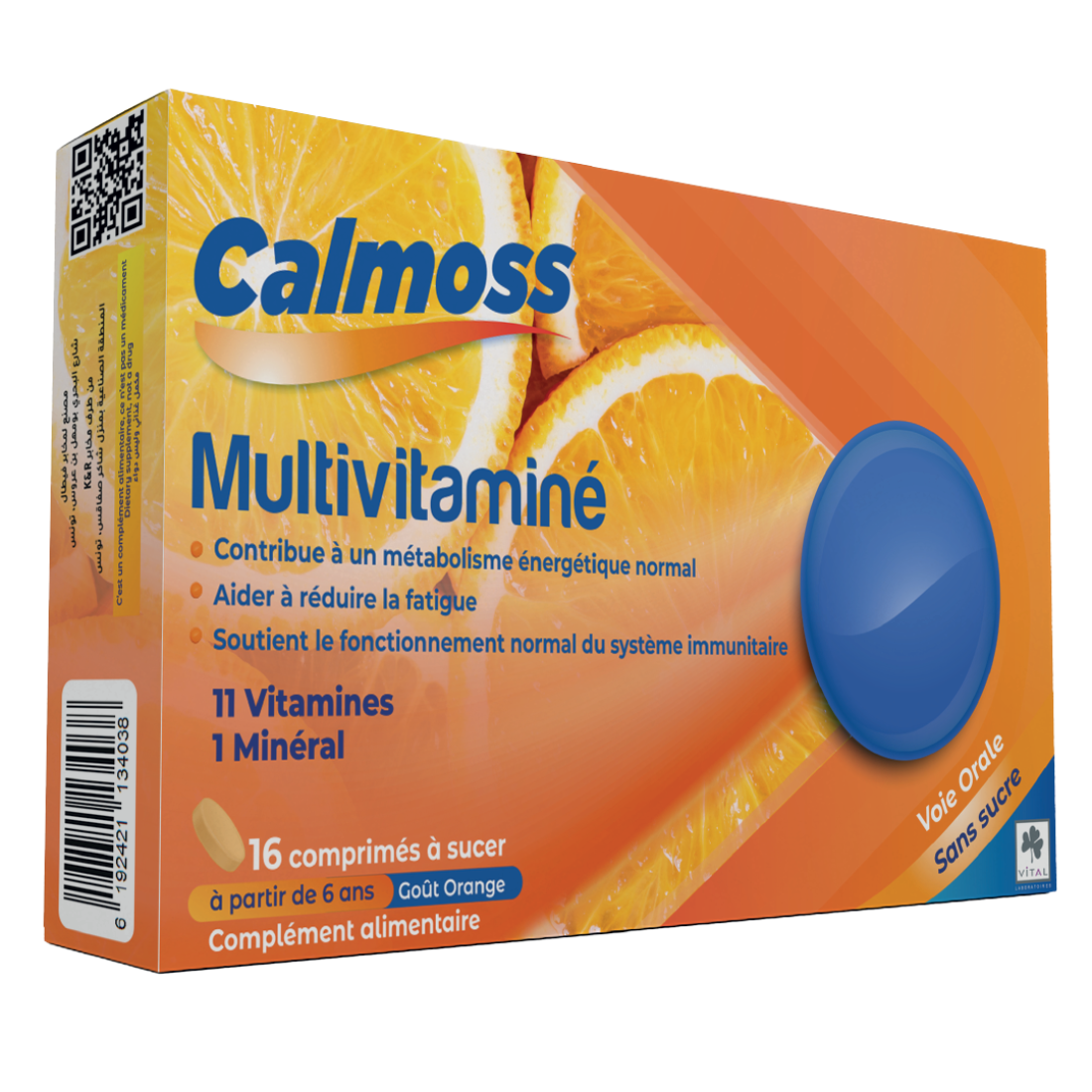 VITAL CALMOSS MULTIVITAMINE 16 COMPRIMES – Image 2