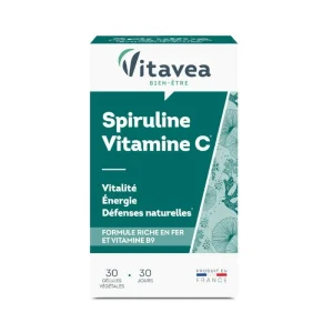 VITAVEA SPIRULINE VITAMINE C 30 GELULES